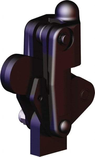 De-Sta-Co - 2,473 Lb Holding Capacity, Vertical Handle, Manual Hold Down Toggle Clamp - 200° Bar Opening, Weldable Base, Oxide Finish, Forged Alloy Steel - Apex Tool & Supply