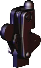 De-Sta-Co - 2,473 Lb Holding Capacity, Vertical Handle, Manual Hold Down Toggle Clamp - 200° Bar Opening, Weldable Base, Oxide Finish, Forged Alloy Steel - Apex Tool & Supply