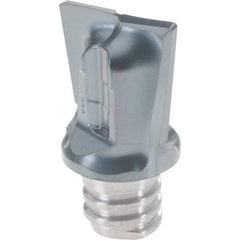 Iscar - MM HCT06 IC908 Grade Carbide End Mill Milling Tip Insert - TiAlN Coated, 2 Flutes, 10mm Cut Diam, 9mm Depth of Cut, 12.35mm Extension, 1/64" Cnr Rad, 10° Helix Angle - Apex Tool & Supply