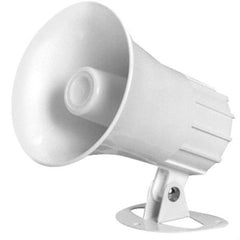 Speco - 15 Max Watt, 5 Inch Diameter, Round Aluminum Standard Horn and Speaker - Weather and Waterproof, 5 Inch Deep - Apex Tool & Supply