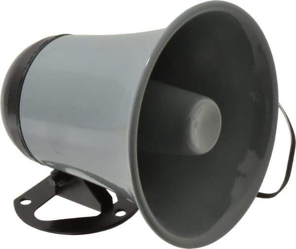 Speco - 15 Max Watt, 5 Inch Diameter, Round Plastic Standard Horn and Speaker - Weather and Waterproof, 5 Inch Deep - Apex Tool & Supply