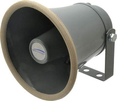 Speco - 15 Max Watt, 6 Inch Diameter, Round Aluminum Standard Horn and Speaker - Weather and Waterproof, 6 Inch Deep - Apex Tool & Supply
