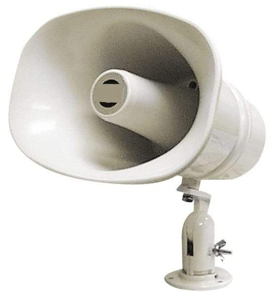 Speco - 30 Max Watt, 11 Inch Diameter, Oval Plastic Standard Horn and Speaker - Weather and Waterproof, 10-1/4 Inch Deep, Includes 25, 70 Volt Transformer - Apex Tool & Supply