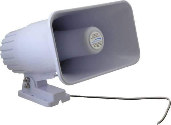 Speco - 30 Max Watt, Rectangular Plastic Standard Horn and Speaker - Weather and Waterproof, 9 Inch Deep - Apex Tool & Supply