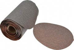 Norton - 5" Diam, 180 Grit Aluminum Oxide Adhesive PSA Disc - Fine Grade, Natural, B Weighted Backing, Flexible - Apex Tool & Supply