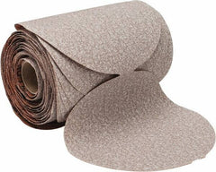 Norton - 5" Diam, 100 Grit Aluminum Oxide Adhesive PSA Disc - Medium Grade, Natural, B Weighted Backing, Flexible - Apex Tool & Supply