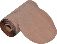 Norton - 6" Diam, 400 Grit Aluminum Oxide Adhesive PSA Disc - Super Fine Grade, Natural, B Weighted Backing, Flexible - Apex Tool & Supply