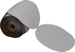 Norton - 6" Diam, 80 Grit Aluminum Oxide Adhesive PSA Disc - Coarse Grade, Natural, B Weighted Backing, Flexible - Apex Tool & Supply