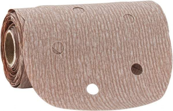 Norton - 5" Diam, 400 Grit Aluminum Oxide Adhesive PSA Disc - Super Fine Grade, Natural, B Weighted Backing, Flexible - Apex Tool & Supply