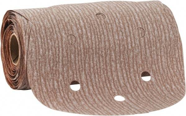 Norton - 6" Diam, 280 Grit Aluminum Oxide Adhesive PSA Disc - Very Fine Grade, Natural, B Weighted Backing, Flexible - Apex Tool & Supply