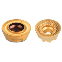 Iscar - RXCW0702 Grade IC928 Carbide Milling Insert - TiAlN Finish, 0.0945" Thick, 7mm Inscribed Circle - Apex Tool & Supply
