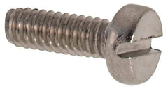 Value Collection - M2x0.40 Metric Coarse, 6mm Length Under Head Slotted Drive Machine Screw - Fillister Head, Grade 316 & A4 Stainless Steel, Uncoated, Without Washer - Apex Tool & Supply