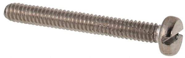 Value Collection - M2x0.40 Metric Coarse, 16mm Length Under Head Slotted Drive Machine Screw - Fillister Head, Grade 316 & A4 Stainless Steel, Uncoated, Without Washer - Apex Tool & Supply