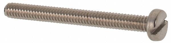 Value Collection - M2x0.40 Metric Coarse, 20mm Length Under Head Slotted Drive Machine Screw - Fillister Head, Grade 316 & A4 Stainless Steel, Uncoated, Without Washer - Apex Tool & Supply