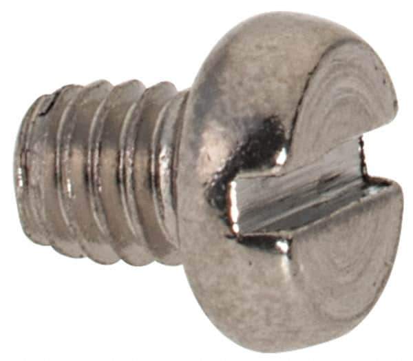 Value Collection - M2.5x0.45 Metric Coarse, 3mm Length Under Head Slotted Drive Machine Screw - Fillister Head, Grade 316 & A4 Stainless Steel, Uncoated, Without Washer - Apex Tool & Supply