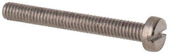 Value Collection - M2.5x0.45 Metric Coarse, 20mm Length Under Head Slotted Drive Machine Screw - Fillister Head, Grade 316 & A4 Stainless Steel, Uncoated, Without Washer - Apex Tool & Supply
