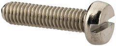 Value Collection - M3x0.50 Metric Coarse, 12mm Length Under Head Slotted Drive Machine Screw - Fillister Head, Grade 316 & A4 Stainless Steel, Uncoated, Without Washer - Apex Tool & Supply