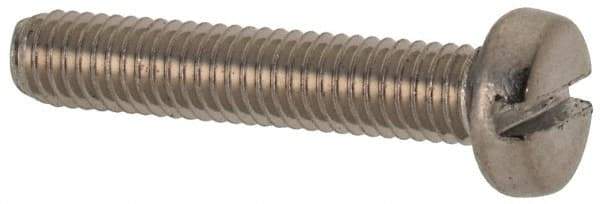Value Collection - M3x0.50 Metric Coarse, 16mm Length Under Head Slotted Drive Machine Screw - Fillister Head, Grade 316 & A4 Stainless Steel, Uncoated, Without Washer - Apex Tool & Supply