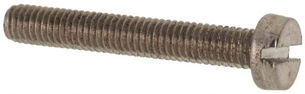 Value Collection - M3x0.50 Metric Coarse, 20mm Length Under Head Slotted Drive Machine Screw - Fillister Head, Grade 316 & A4 Stainless Steel, Uncoated, Without Washer - Apex Tool & Supply