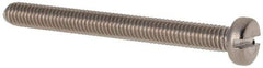 Value Collection - M3x0.50 Metric Coarse, 30mm Length Under Head Slotted Drive Machine Screw - Fillister Head, Grade 316 & A4 Stainless Steel, Uncoated, Without Washer - Apex Tool & Supply