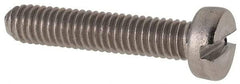 Value Collection - M4x0.70 Metric Coarse, 20mm Length Under Head Slotted Drive Machine Screw - Fillister Head, Grade 316 & A4 Stainless Steel, Uncoated, Without Washer - Apex Tool & Supply