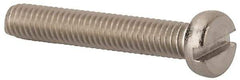Value Collection - M4x0.70 Metric Coarse, 25mm Length Under Head Slotted Drive Machine Screw - Fillister Head, Grade 316 & A4 Stainless Steel, Uncoated, Without Washer - Apex Tool & Supply