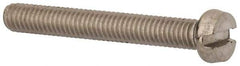 Value Collection - M4x0.70 Metric Coarse, 30mm Length Under Head Slotted Drive Machine Screw - Fillister Head, Grade 316 & A4 Stainless Steel, Uncoated, Without Washer - Apex Tool & Supply