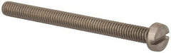 Value Collection - M4x0.70 Metric Coarse, 45mm Length Under Head Slotted Drive Machine Screw - Fillister Head, Grade 316 & A4 Stainless Steel, Uncoated, Without Washer - Apex Tool & Supply