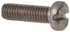Value Collection - M5x0.80 Metric Coarse, 16mm Length Under Head Slotted Drive Machine Screw - Fillister Head, Grade 316 & A4 Stainless Steel, Uncoated, Without Washer - Apex Tool & Supply
