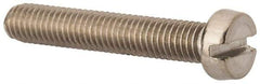 Value Collection - M5x0.80 Metric Coarse, 30mm Length Under Head Slotted Drive Machine Screw - Fillister Head, Grade 316 & A4 Stainless Steel, Uncoated, Without Washer - Apex Tool & Supply