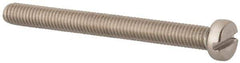 Value Collection - M5x0.80 Metric Coarse, 50mm Length Under Head Slotted Drive Machine Screw - Fillister Head, Grade 316 & A4 Stainless Steel, Uncoated, Without Washer - Apex Tool & Supply