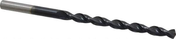 Cleveland - #9 135° Cobalt Jobber Drill - TiAlN Finish, Right Hand Cut, Parabolic Flute, Straight Shank, 3-5/8" OAL, Split Point - Apex Tool & Supply