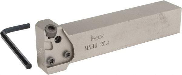 Iscar - MAH, External, Right Hand, Indexable Grooving Tool Holder - 1" Shank Height, 1" Shank Width, 5.6" OAL - Apex Tool & Supply