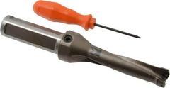 Kennametal - 3-1/4" Max Drill Depth, 4xD, 13/16" Diam, Indexable Insert Drill - 2 Inserts, 1" Shank Diam, Straight Shank - Apex Tool & Supply