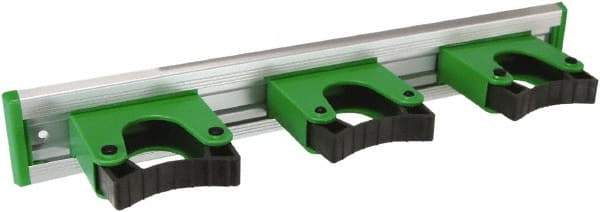 Unger - 3-1/4" Projection, 2" High, Aluminum & Plastic, Tool Holder - 14" Long, 3 Holders - Apex Tool & Supply