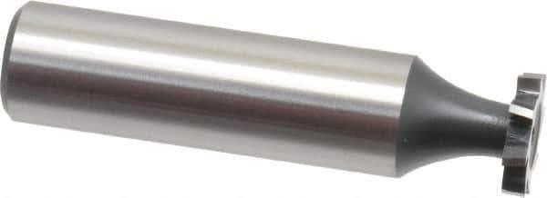 Interstate - 1/2" Diam x 3/32" Face Width, Cobalt, 8 Teeth, Shank Connection Woodruff Keyseat Cutter - Uncoated, 2-3/32" OAL x 1/2" Shank, Staggered Teeth, ANSI 304, Old Standard 2 - Apex Tool & Supply