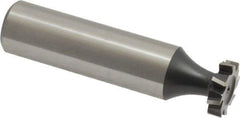 Interstate - 1/2" Diam x 1/8" Face Width, Cobalt, 8 Teeth, Shank Connection Woodruff Keyseat Cutter - Uncoated, 2-1/8" OAL x 1/2" Shank, Staggered Teeth, ANSI 404, Old Standard 3 - Apex Tool & Supply