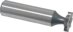 Interstate - 5/8" Diam x 3/32" Face Width, Cobalt, 8 Teeth, Shank Connection Woodruff Keyseat Cutter - Uncoated, 2-3/32" OAL x 1/2" Shank, Staggered Teeth, ANSI 305, Old Standard 4 - Apex Tool & Supply