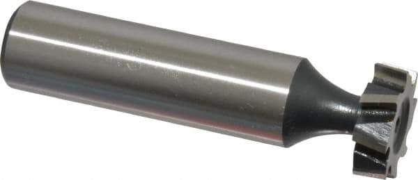 Interstate - 5/8" Diam x 3/16" Face Width, Cobalt, 8 Teeth, Shank Connection Woodruff Keyseat Cutter - Uncoated, 2-3/16" OAL x 1/2" Shank, Staggered Teeth, ANSI 605, Old Standard 61 - Apex Tool & Supply