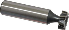 Interstate - 5/8" Diam x 3/16" Face Width, Cobalt, 8 Teeth, Shank Connection Woodruff Keyseat Cutter - Uncoated, 2-3/16" OAL x 1/2" Shank, Staggered Teeth, ANSI 605, Old Standard 61 - Apex Tool & Supply