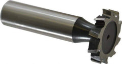 Interstate - 1" Diam x 3/16" Face Width, High Speed Steel, 12 Teeth, Shank Connection Woodruff Keyseat Cutter - Uncoated, 2-3/16" OAL x 1/2" Shank, Staggered Teeth, ANSI 608, Old Standard 13 - Apex Tool & Supply