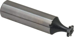 Interstate - 5/16" Diam x 1/16" Face Width, High Speed Steel, 6 Teeth, Shank Connection Woodruff Keyseat Cutter - Uncoated, 2-1/16" OAL x 1/2" Shank, Staggered Teeth, ANSI 202-1/2, Old Standard 206 - Apex Tool & Supply