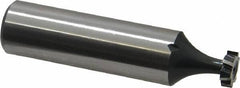 Interstate - 5/16" Diam x 3/32" Face Width, High Speed Steel, 6 Teeth, Shank Connection Woodruff Keyseat Cutter - Uncoated, 2-3/32" OAL x 1/2" Shank, Staggered Teeth, ANSI 302-1/2, Old Standard 207 - Apex Tool & Supply
