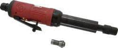 Chicago Pneumatic - 1/4" Collet, Straight Handle, Straight Air Die Grinder - 27,000 RPM, Rear Exhaust, 19 CFM, 0.32 hp, 6.21 bar, 1/4" Inlet - Apex Tool & Supply