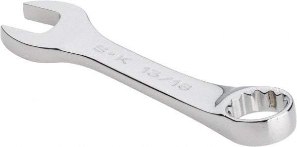 SK - 13/16" 12 Point Offset Combination Wrench - 15° Offset Angle, 6" OAL, Steel, Chrome Finish - Apex Tool & Supply