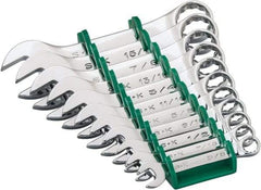 SK - 11 Piece, 3/8 to 1", 12 Point, Combination Wrench Set - Inch System of Measurement, Chrome Finish, Comes in Plastic Tray - Apex Tool & Supply