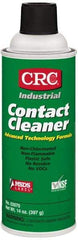 CRC - 14 Ounce Aerosol Contact Cleaner - 27,600 Volt Dielectric Strength, Nonflammable, Food Grade, Plastic Safe - Apex Tool & Supply