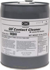 CRC - 5 Gallon Pail Contact Cleaner - 0°F Flash Point, 22,600 Volt Dielectric Strength, Flammable, Food Grade, Plastic Safe - Apex Tool & Supply