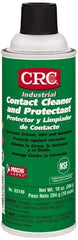 CRC - 10 Ounce Aerosol Contact Cleaner - 0°F Flash Point, 350 Volt Dielectric Strength, Flammable, Food Grade, Plastic Safe - Apex Tool & Supply