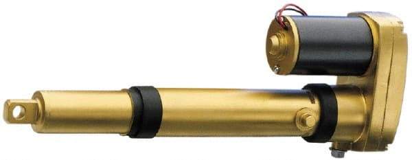 Thomson Industries - 8" Stroke Len, 30% Duty Cycle, 24 Volt, Linear Electromechanical Actuator without Limit Switch - DC Input, 0.4" per Second, 1,500 Lb Capacity - Apex Tool & Supply